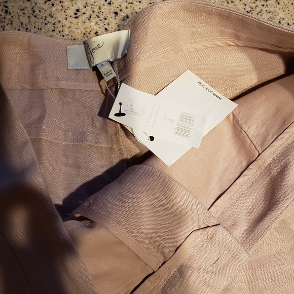 Joie NWT SZ 8 100% linen shorts - Picture 3 of 4